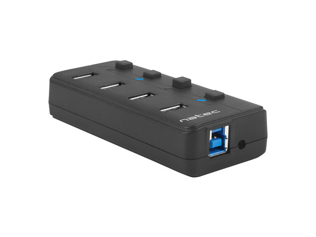 Natec | 4 Port Hub With USB 3.0 | Mantis NHU-1557 | Black - Image 5