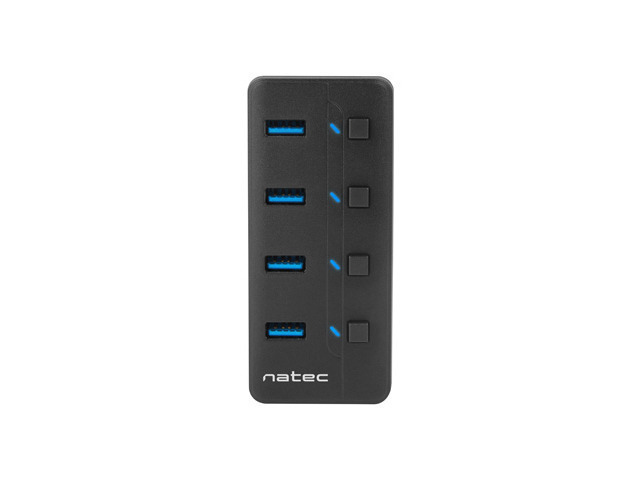Natec | 4 Port Hub With USB 3.0 | Mantis NHU-1557 | Black - Image 9
