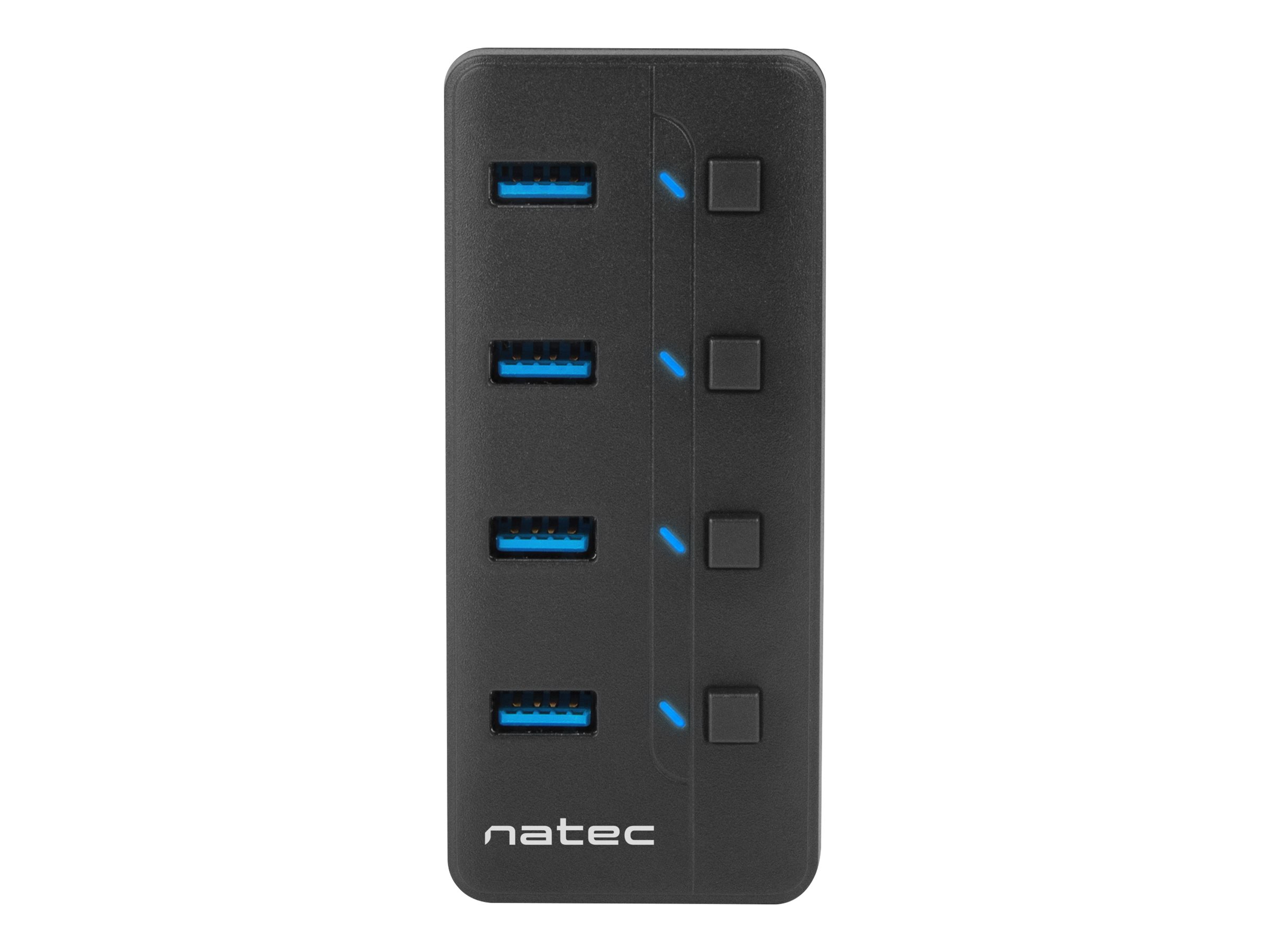 Natec | 4 Port Hub With USB 3.0 | Mantis NHU-1557 | Black - Image 6