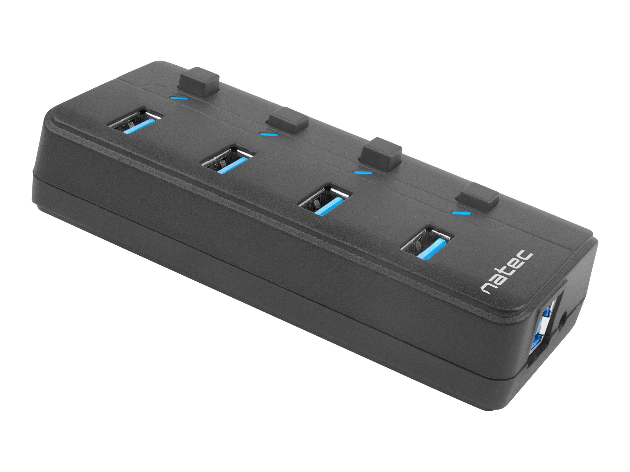 Natec | 4 Port Hub With USB 3.0 | Mantis NHU-1557 | Black - Image 10