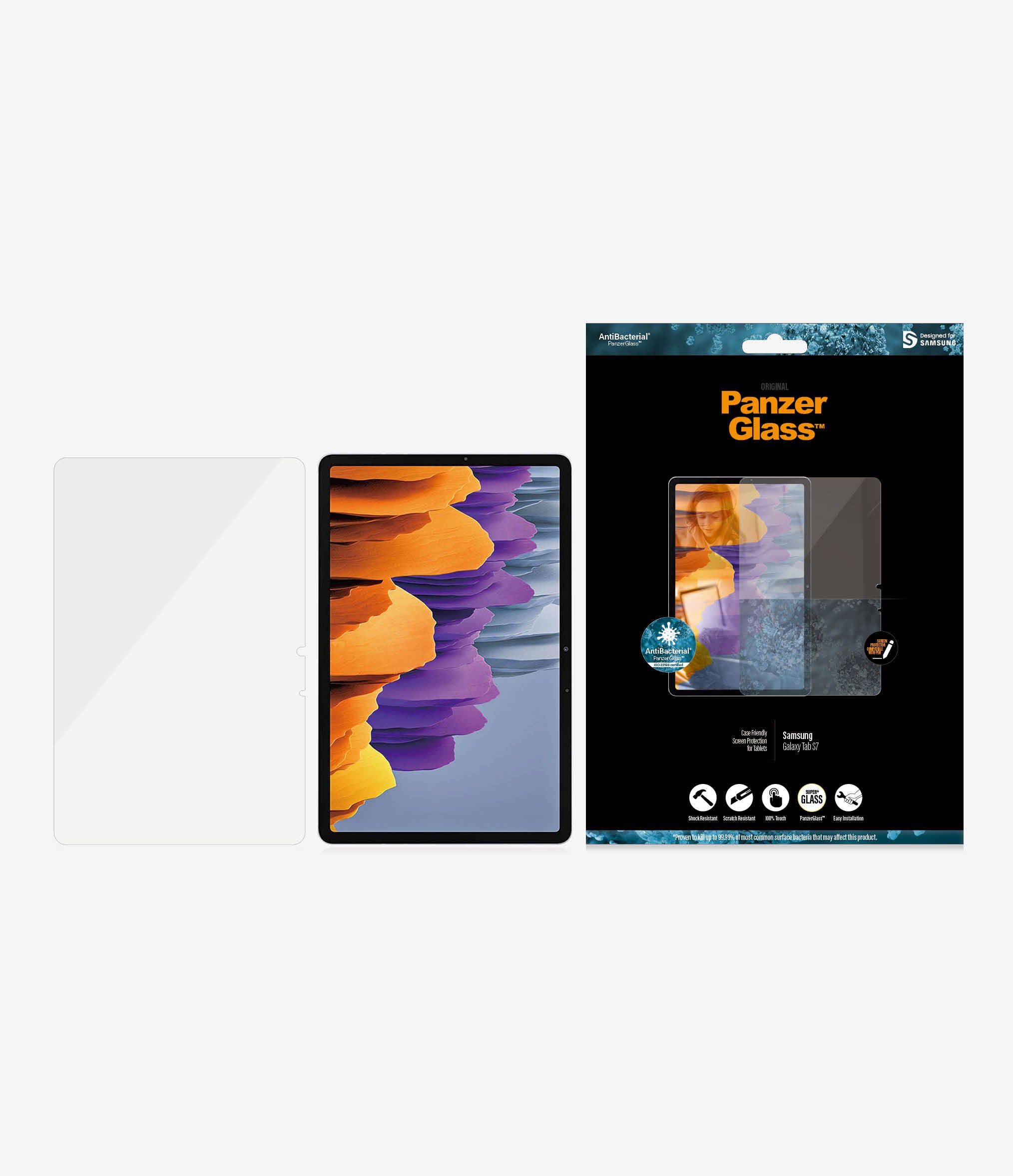 PanzerGlass | Galaxy Tab S7 | Transparent - Image 5