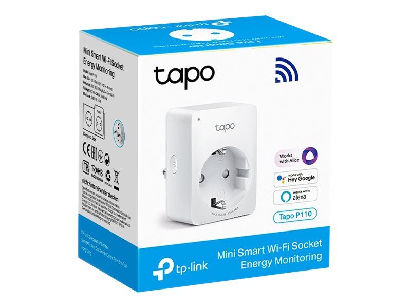 TP-LINK | Mini Smart Wi-Fi Socket | Tapo P110 | White - Image 5