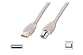 Logilink | USB 2.0 connection cable | USB-A to USB-B USB B male
