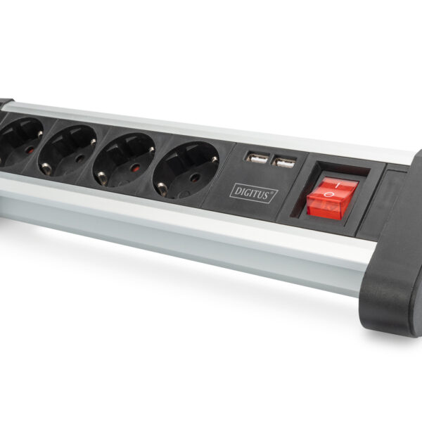 Digitus | Office Power Strip | DA-70614 | Silver/Black