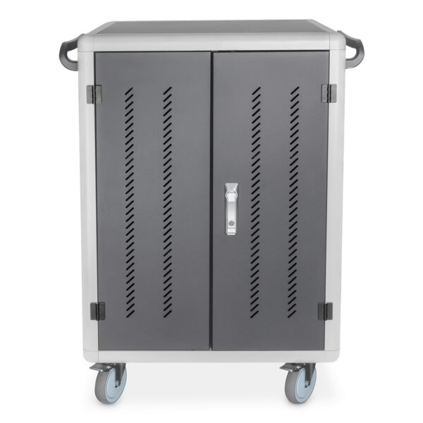 Digitus | Black | Charging Trolley 30 Notebooks / Tablets up to 15.6" | Pressure lock system with swiveling lever handle on the front and back door, lockable; Safety plug socket with switch on the side