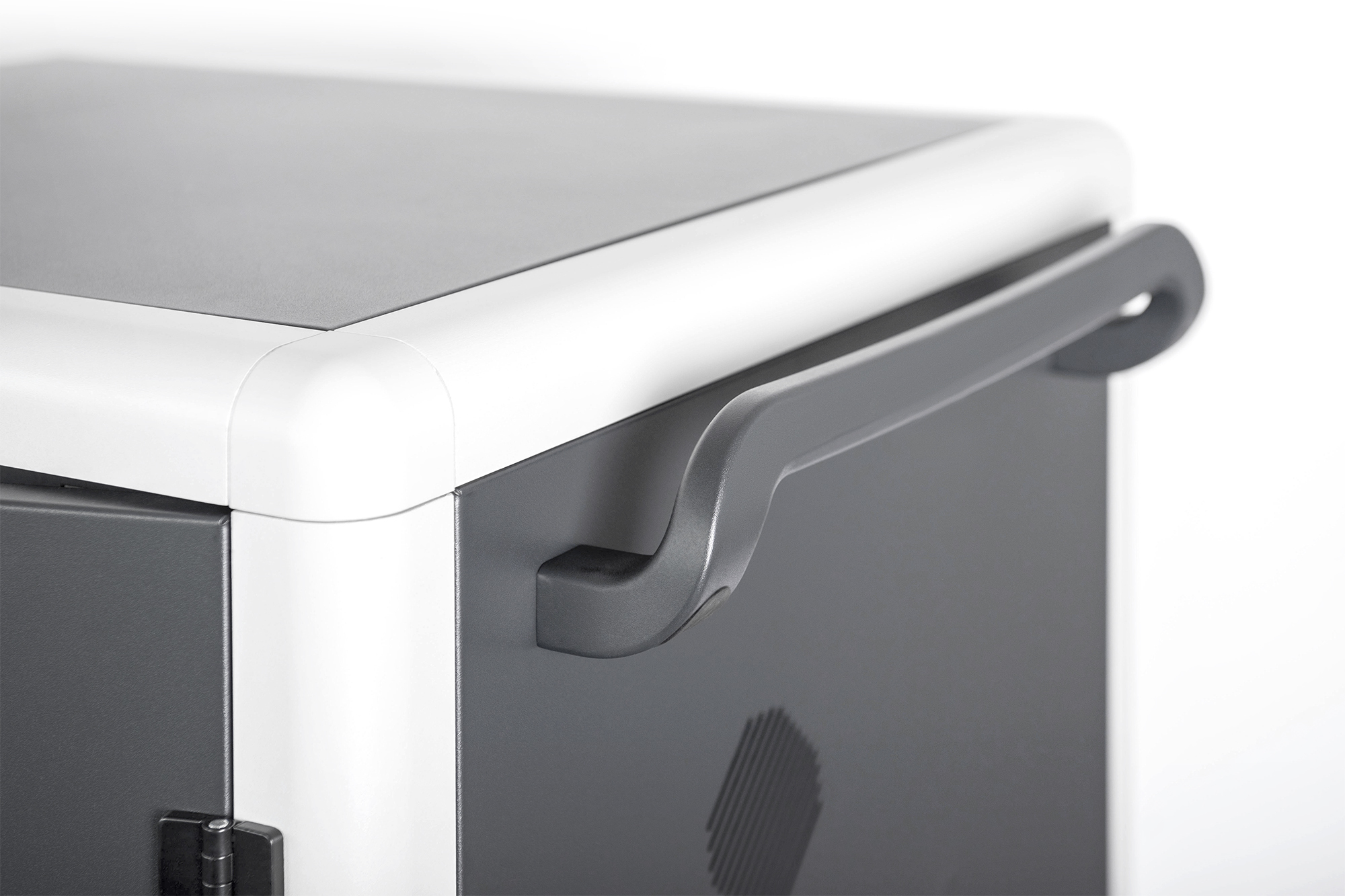 Digitus | Black | Charging Trolley 30 Notebooks / Tablets up to 16" | Pressure lock system with swiveling lever handle on the front and back door, lockable; Safety plug socket with switch on the side - Image 9