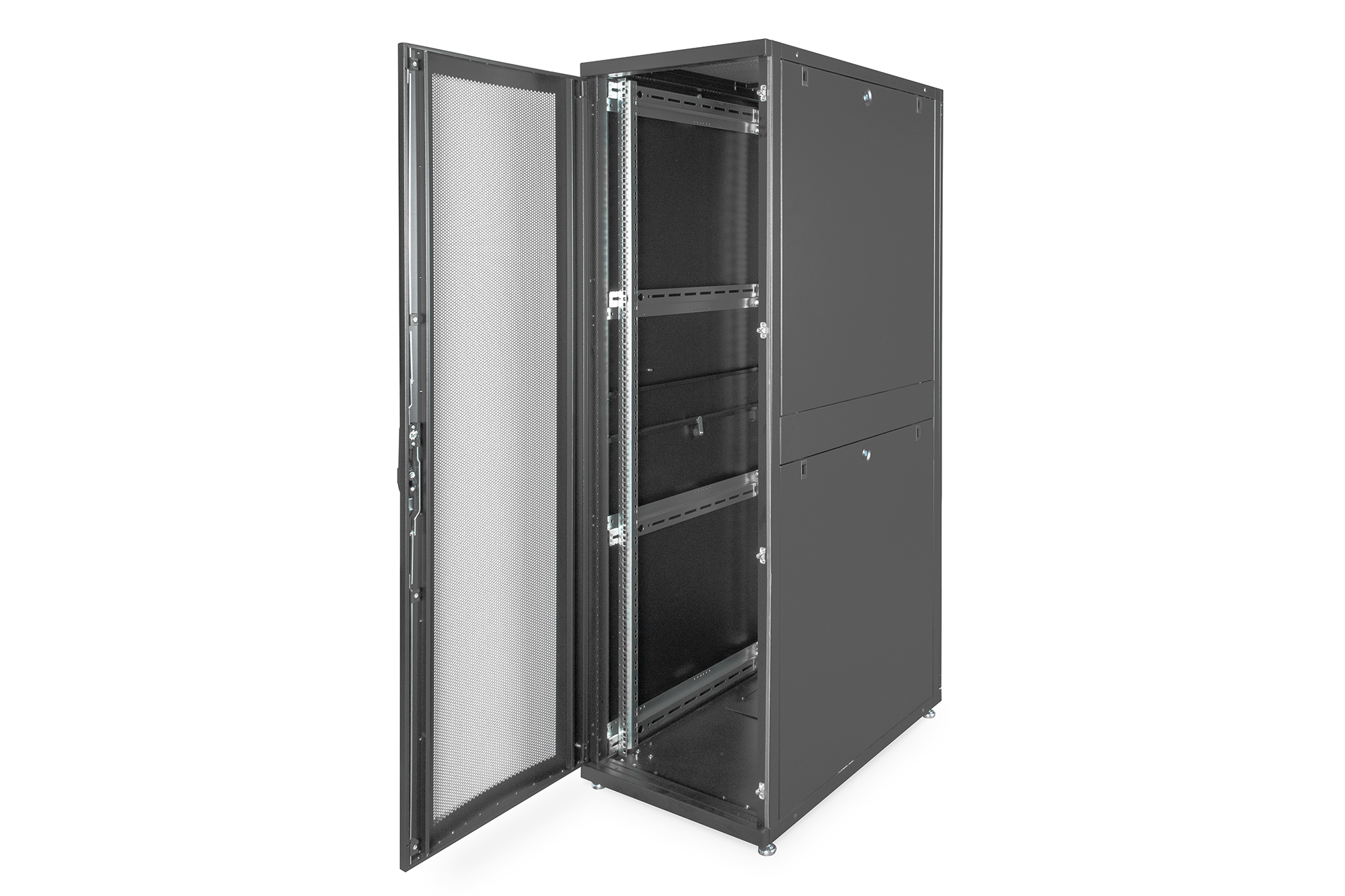 Digitus | Server Rack | DN-19 SRV-42U-B-1 | Black | IP protection class: IP20; Load capacity: 1000 kg; Depth: 1000 mm; Width: 600 mm - Image 3