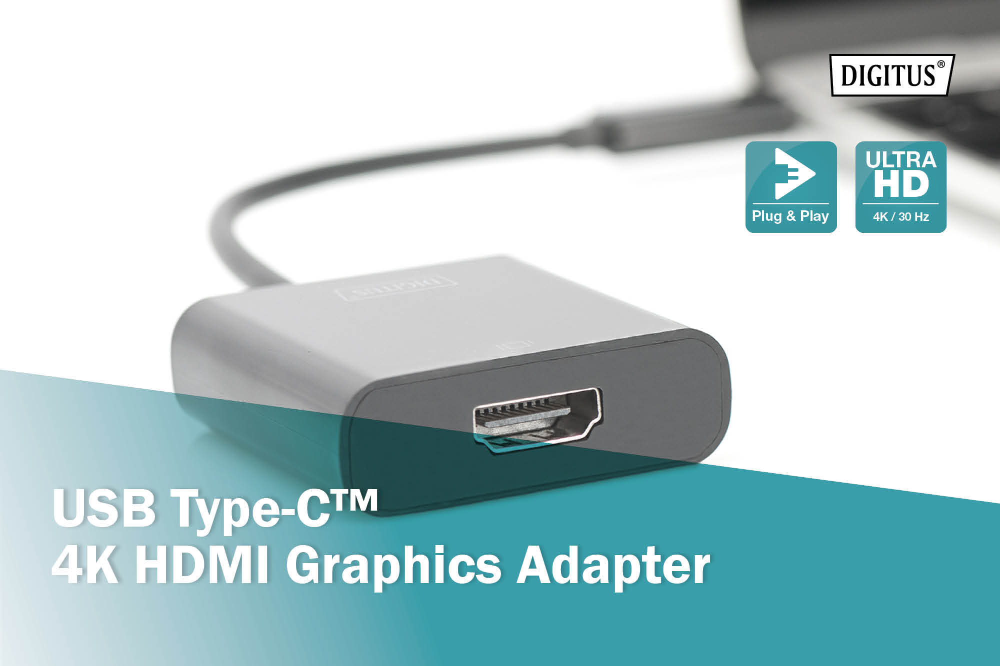 Digitus | USB Type-C to HDMI Adapter | DA-70852 | Black | USB Type-C | 0.15 m - Image 7