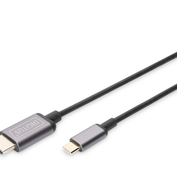 Digitus | USB Type-C to HDMI Adapter | DA-70821 | Black | USB Type-C | 1.8 m