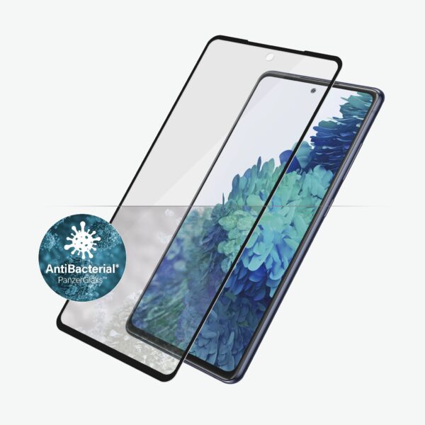 PanzerGlass | Samsng | Galaxy S21 FE CF | Hybrid glass | Black | Antibacterial; Works with in-screen fingerprint reader; Full frame coverage; Rounded edges | Screen Protector