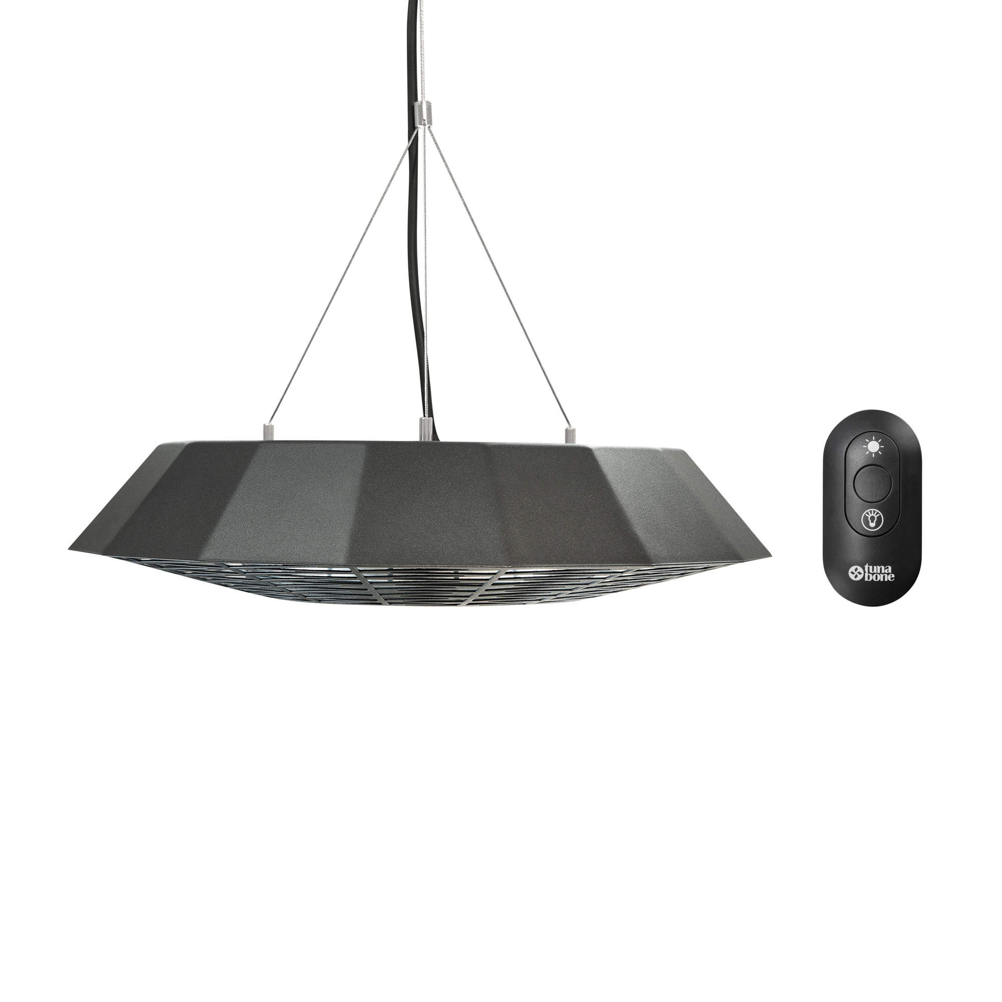 TunaBone | Electric Ceiling Infrared Patio Heater | TB2068C-01 | Patio heater | 2000 W | Number of power levels 1 | Suitable for rooms up to 20 m² | Black | IP45 - Image 4