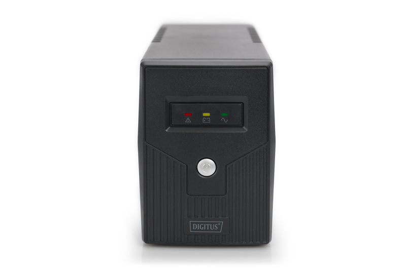 Digitus | Line-Interactive UPS | Line-Interactive UPS DN-170063, 600VA, 360W, 1x 12V/7Ah battery, 2x CEE 7/7 outlet, 2x RJ-11, 1x USB 2.0 type B, LED, Simulated Sine Wave, 298x101x142mm, 4.35kg | 600 VA | 360 W - Image 3