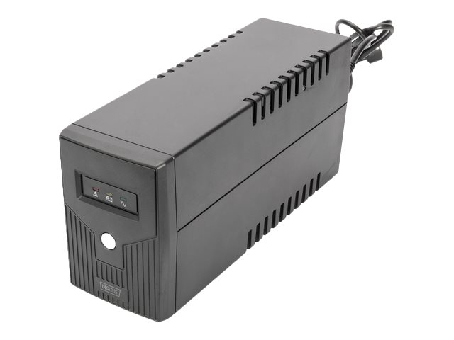 Digitus | Line-Interactive UPS | Line-Interactive UPS DN-170063, 600VA, 360W, 1x 12V/7Ah battery, 2x CEE 7/7 outlet, 2x RJ-11, 1x USB 2.0 type B, LED, Simulated Sine Wave, 298x101x142mm, 4.35kg | 600 VA | 360 W - Image 2