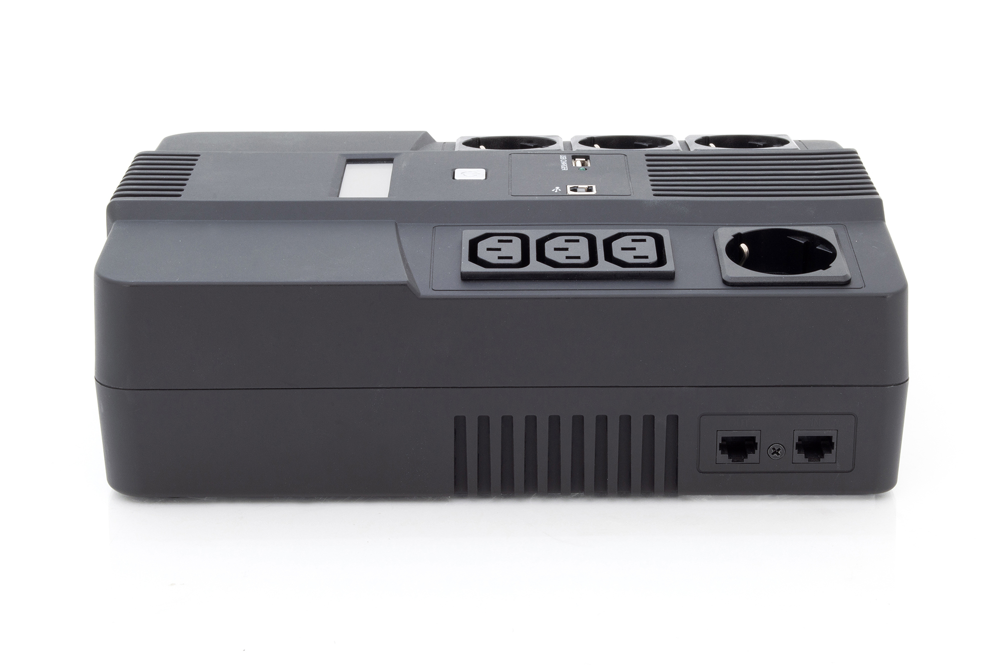 Digitus | All-in-One UPS | All-in-One UPS, 600VA/360W, LED 12V/7Ah x1, 4x CEE 7/7,3x IEC C13, USB, RJ45 | 600 VA | 360 W - Image 3