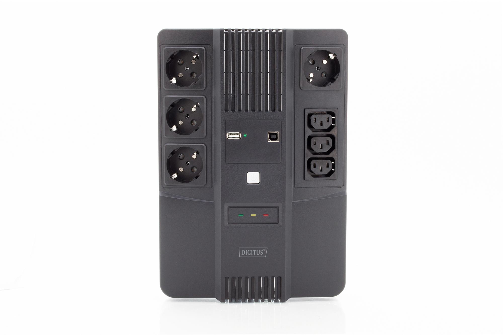 Digitus | All-in-One UPS | All-in-One UPS, 600VA/360W, LED 12V/7Ah x1, 4x CEE 7/7,3x IEC C13, USB, RJ45 | 600 VA | 360 W - Image 7