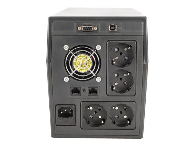 Digitus | Line-Interactive UPS | Line-Interactive UPS DN-170074, 1000VA, 600W, 2x 12V/7Ah battery, 4x CEE 7/7 outlet, 2x RJ45, 1x USB 2.0 type B, 1x RS232, LCD, Simulated Sine Wave, 338x150x162mm, 7.8kg | 1000 VA | 600 W - Image 6