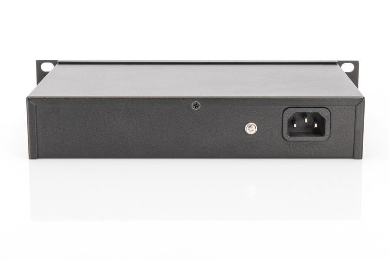 Digitus | 8-port Gigabit Ethernet Switch | DN-80114 | Unmanaged | Rackmountable | Power supply type Internal - Image 3