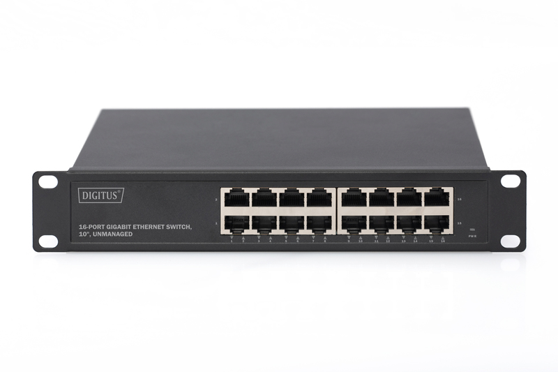 Digitus | 16-port Gigabit Ethernet Switch | DN-80115 | Unmanaged | Rackmountable | Power supply type Internal - Image 3