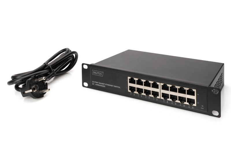Digitus | 16-port Gigabit Ethernet Switch | DN-80115 | Unmanaged | Rackmountable | Power supply type Internal - Image 7