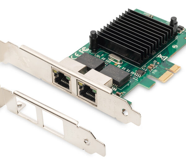 Digitus | Gigabit Ethernet PCI Express Card, 2-port 32-bit, low profile bracket, Intel chipset | DN-10132