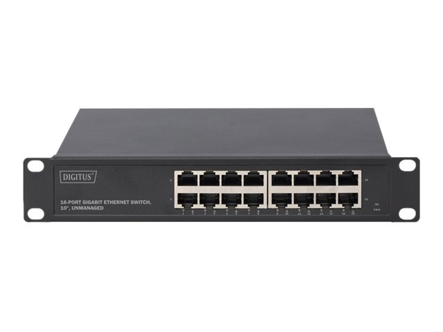 Digitus | 16-port Gigabit Ethernet Switch | DN-80115 | Unmanaged | Rackmountable | Power supply type Internal - Image 4