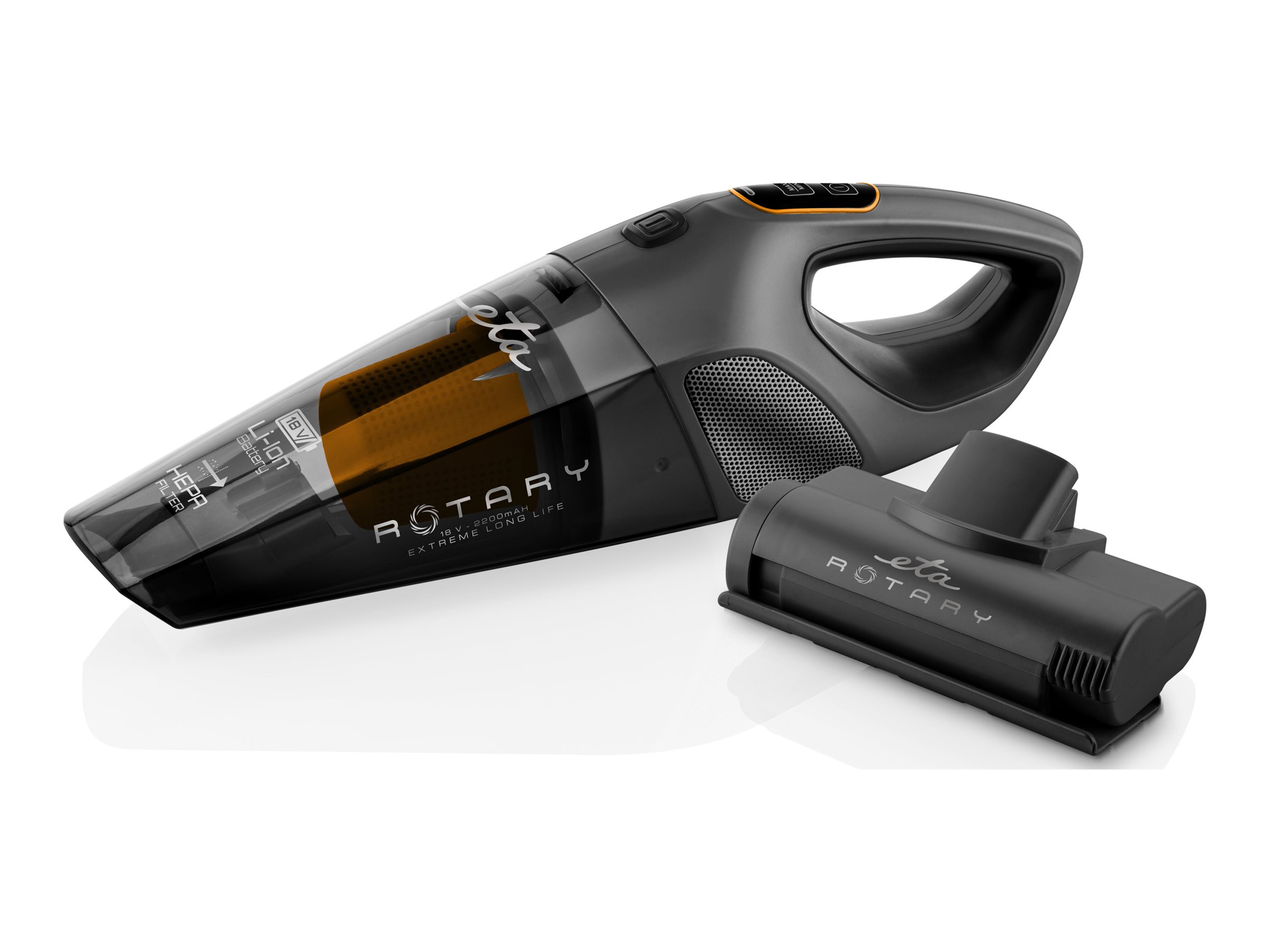 ETA | Vacuum cleaner | Rotary ETA242590000 | Cordless operating | Handheld | 18 V | Operating time (max) 30 min | Grey/White - Image 2