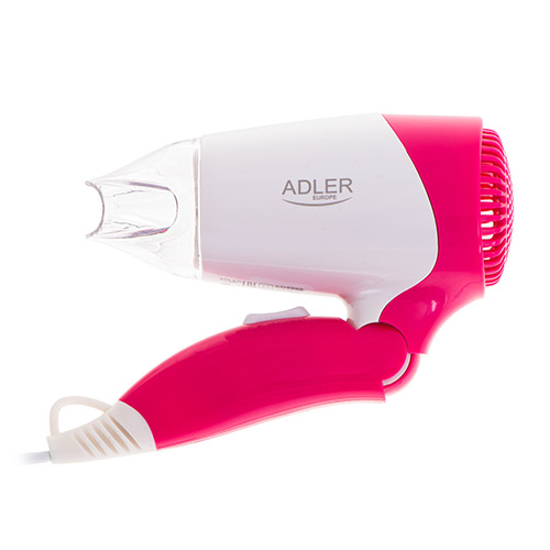 Adler | Hair Dryer | AD 2259 | 1200 W | Number of temperature settings 2 | White/Pink - Image 3