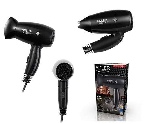 Adler | Hair Dryer | AD 2251 | 1400 W | Number of temperature settings 2 | Black - Image 5