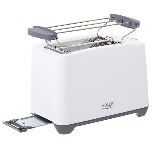 Adler | Toaster | AD 3216 | Power 750 W | Number of slots 2 | Housing material Plastic | White - Image 5