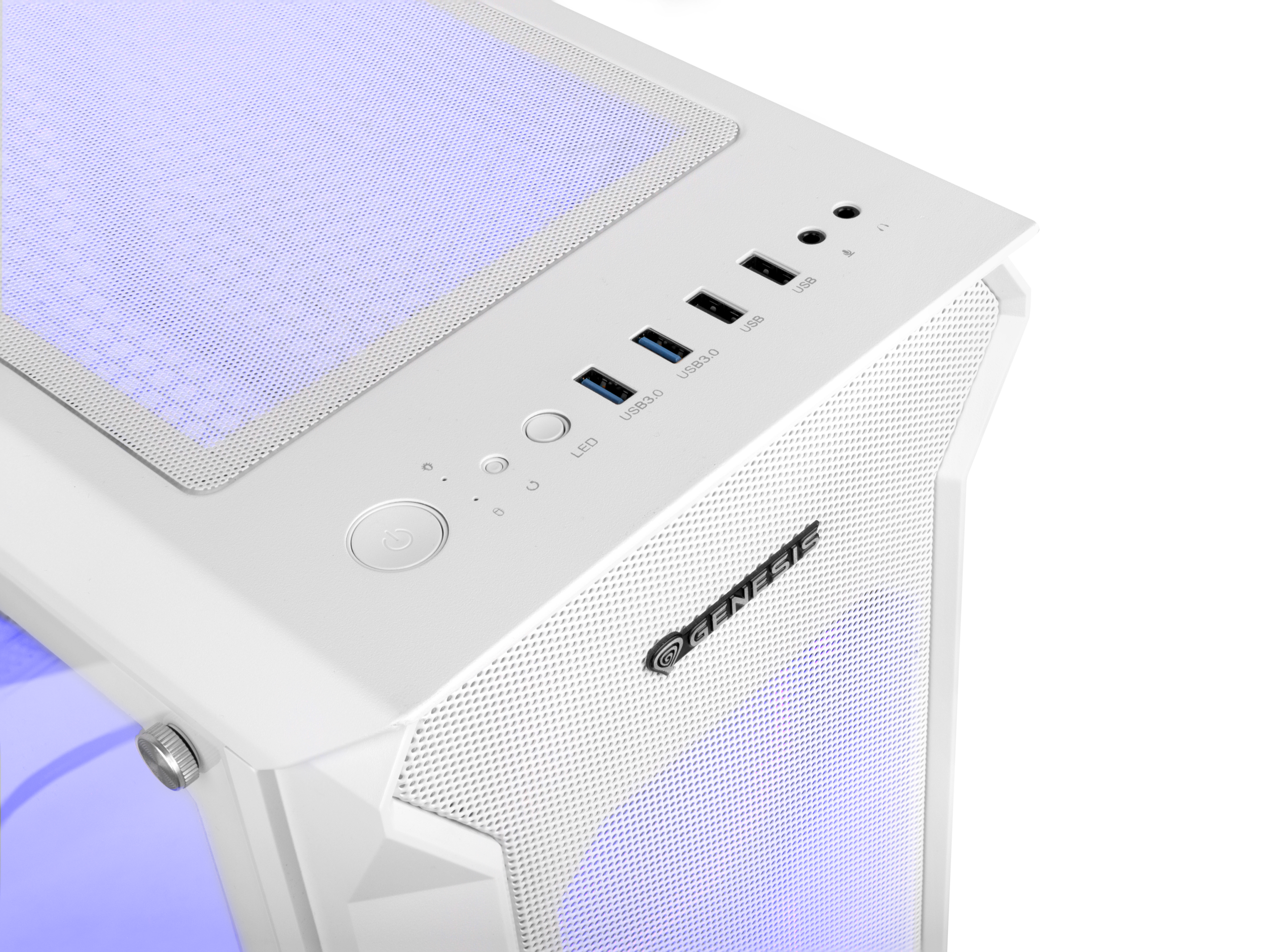 Genesis | PC Case | IRID 505 ARGB | Side window | White | Midi Tower | ATX - Image 7