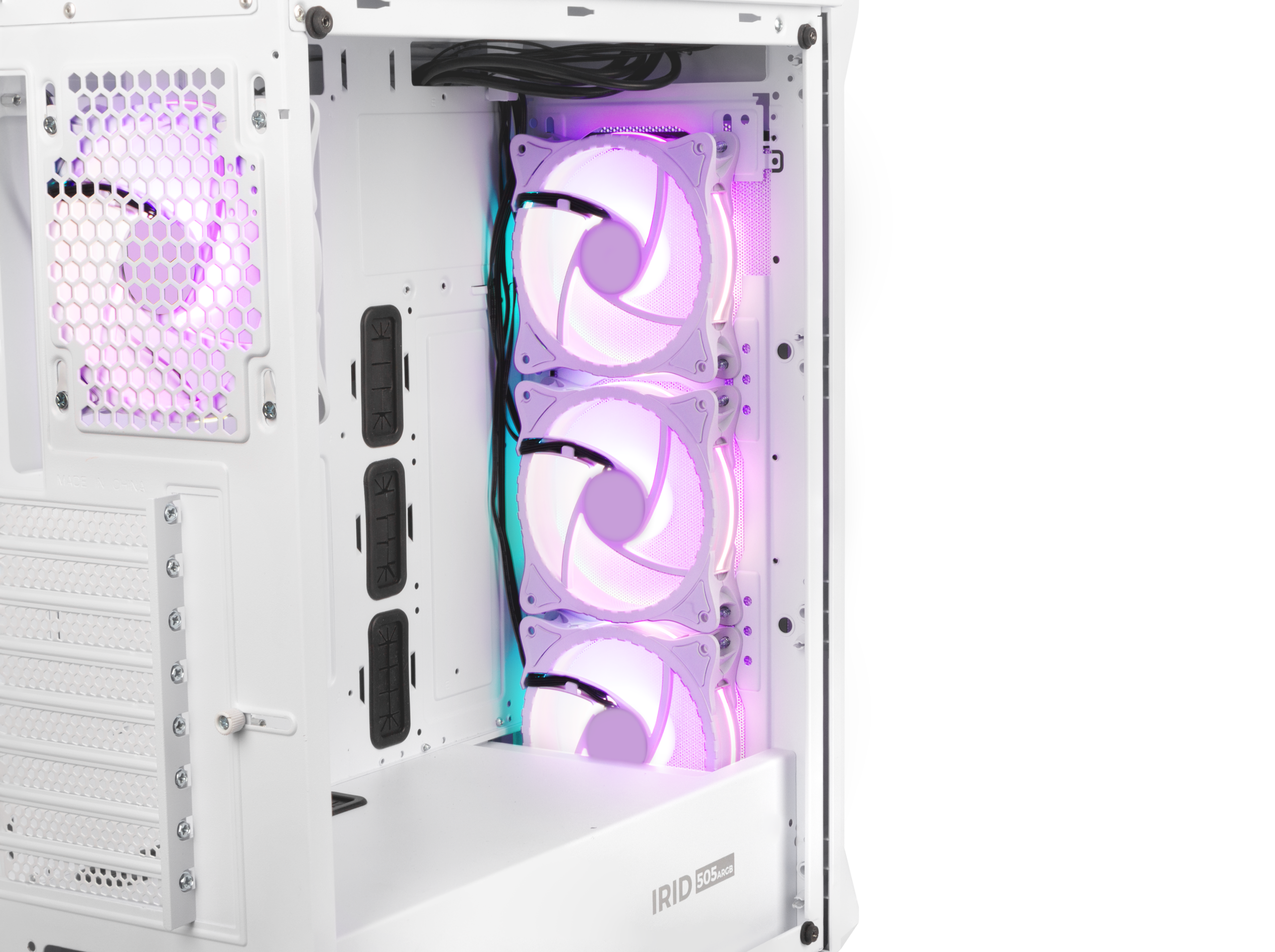 Genesis | PC Case | IRID 505 ARGB | Side window | White | Midi Tower | ATX - Image 8