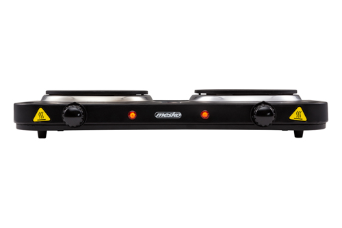 Mesko | Electric stove | MS 6509 | Number of burners/cooking zones 2 | Black | Electric - Image 3