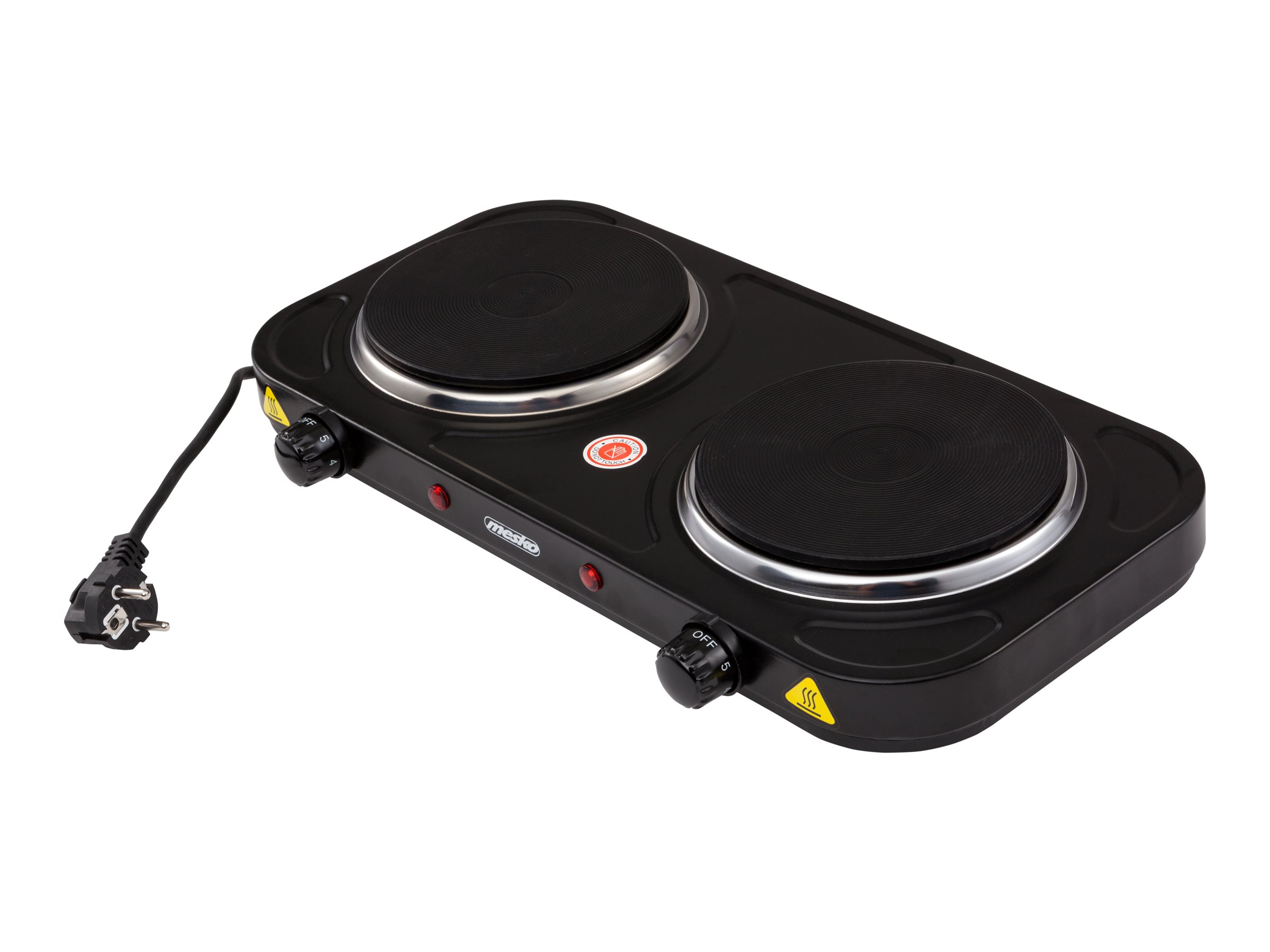 Mesko | Electric stove | MS 6509 | Number of burners/cooking zones 2 | Black | Electric - Image 4