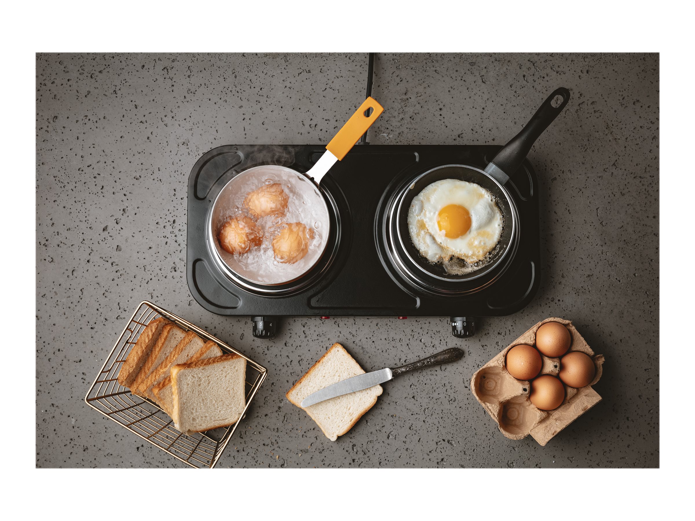 Mesko | Electric stove | MS 6509 | Number of burners/cooking zones 2 | Black | Electric - Image 14