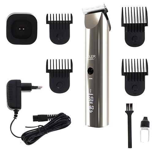 Adler | Hair Clipper | AD 2834 | Cordless or corded | Number of length steps 4 | Silver/Black - Image 9
