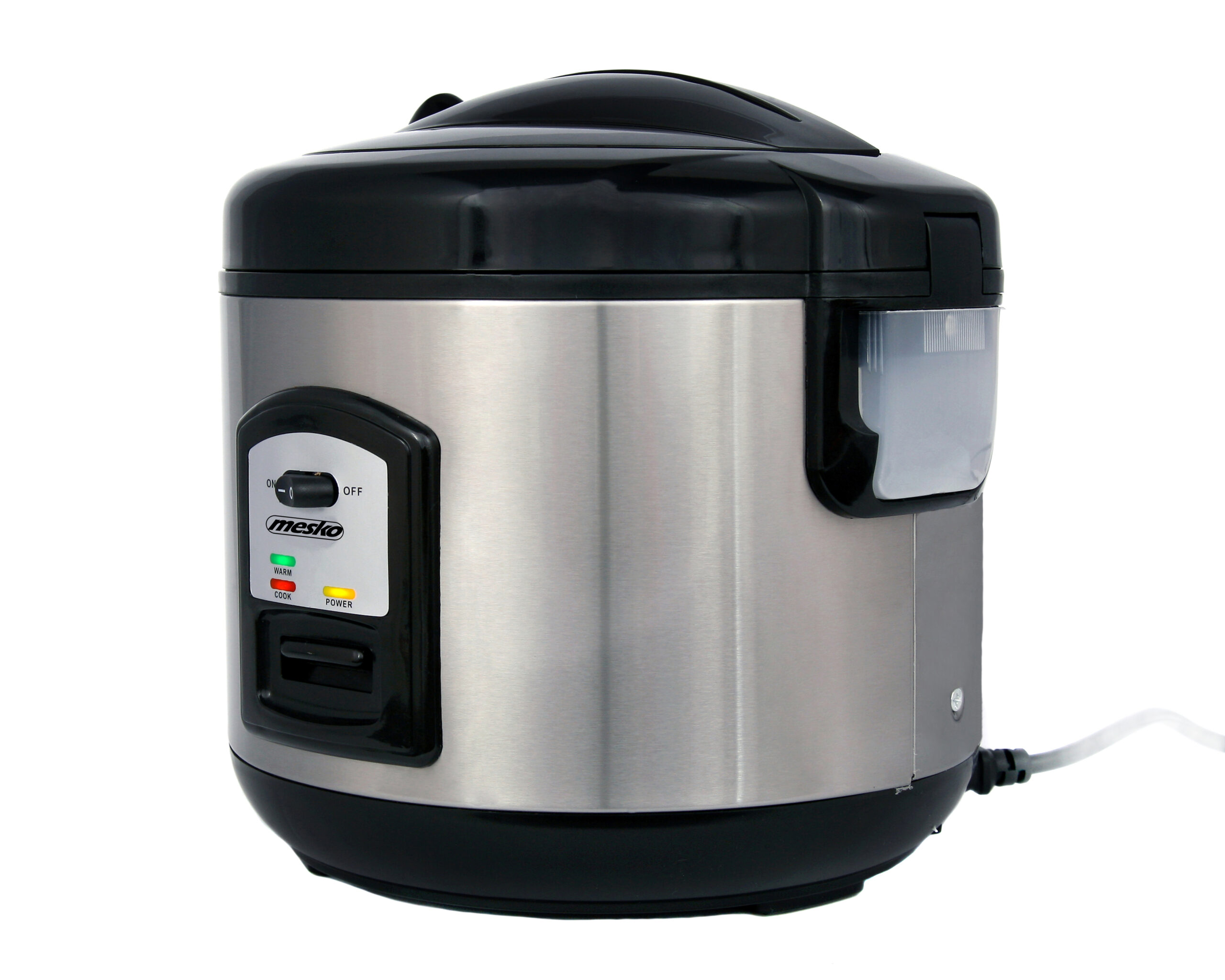 Mesko | Rice cooker | MS 6411 | 1000 W | 1.5 L | Black/Stainless steel - Image 4