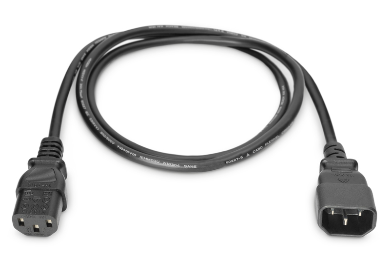 Digitus | Power Cord extension cable C13 - C14, | AK-440201-018-S | Black - Image 4