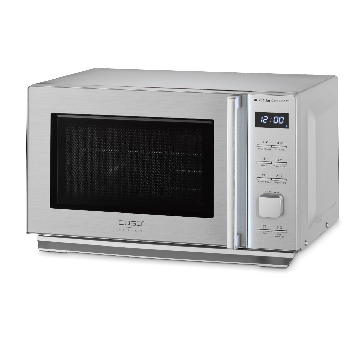 Caso | Microwave Oven with Grill | MG 20 Cube | Free standing | 800 W | Grill | Silver - Image 3