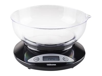 Tristar | Kitchen scale | KW-2430 | Maximum weight (capacity) 2 kg | Graduation 1 g | Display type LCD | Black - Image 2