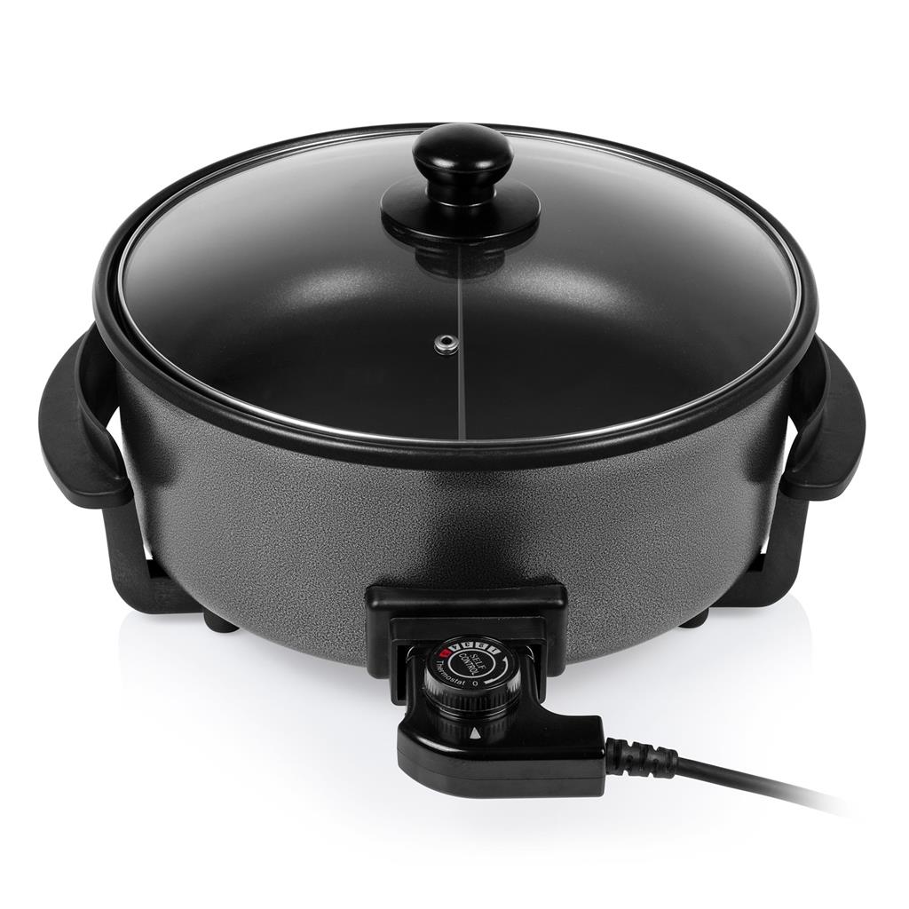 Tristar | Multifunctional grill pan XL | PZ-9135 | Diameter 30 cm | Grill | 1500 W | Lid included | Fixed handle | Black - Image 3