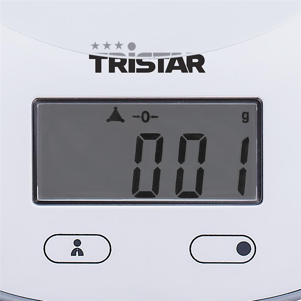 Tristar KW-2445 Kitchen scale, White | Tristar | Kitchen scales | KW-2445 | Maximum weight (capacity) 5 kg | Graduation 1 g | Display type LCD | White - Image 7