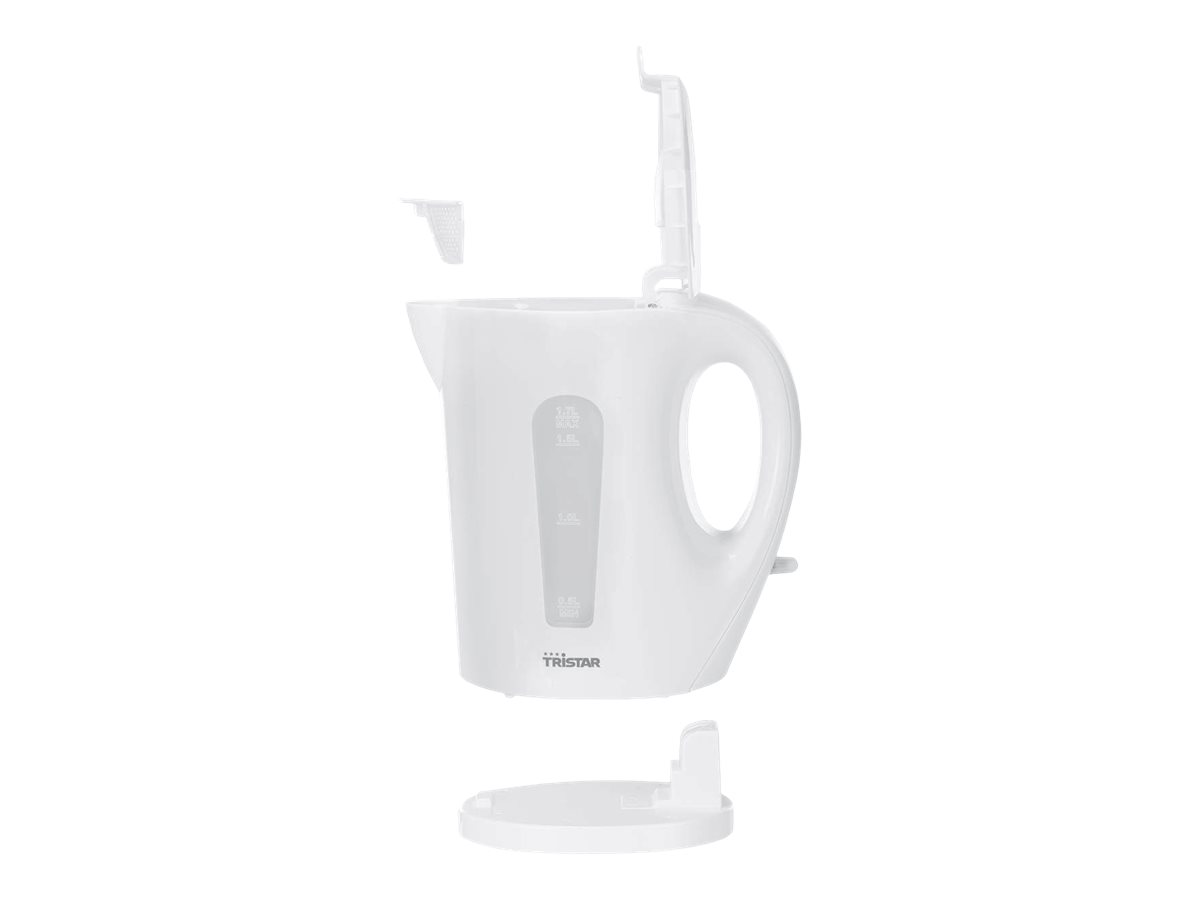 Tristar | Jug Kettle | WK-3380 | Electric | 2200 W | 1.7 L | Plastic | 360° rotational base | White - Image 2
