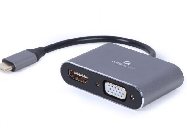 Cablexpert | USB Type-C to HDMI and VGA display adapter | A-USB3C-HDMIVGA-01 | USB Type-C