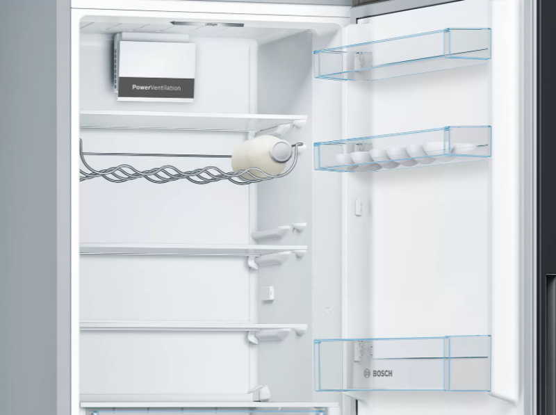 Bosch | Refrigerator | KGV36VBEAS | Energy efficiency class E | Free standing | Combi | Height 186 cm | Fridge net capacity 214 L | Freezer net capacity 94 L | 39 dB | Black - Image 5