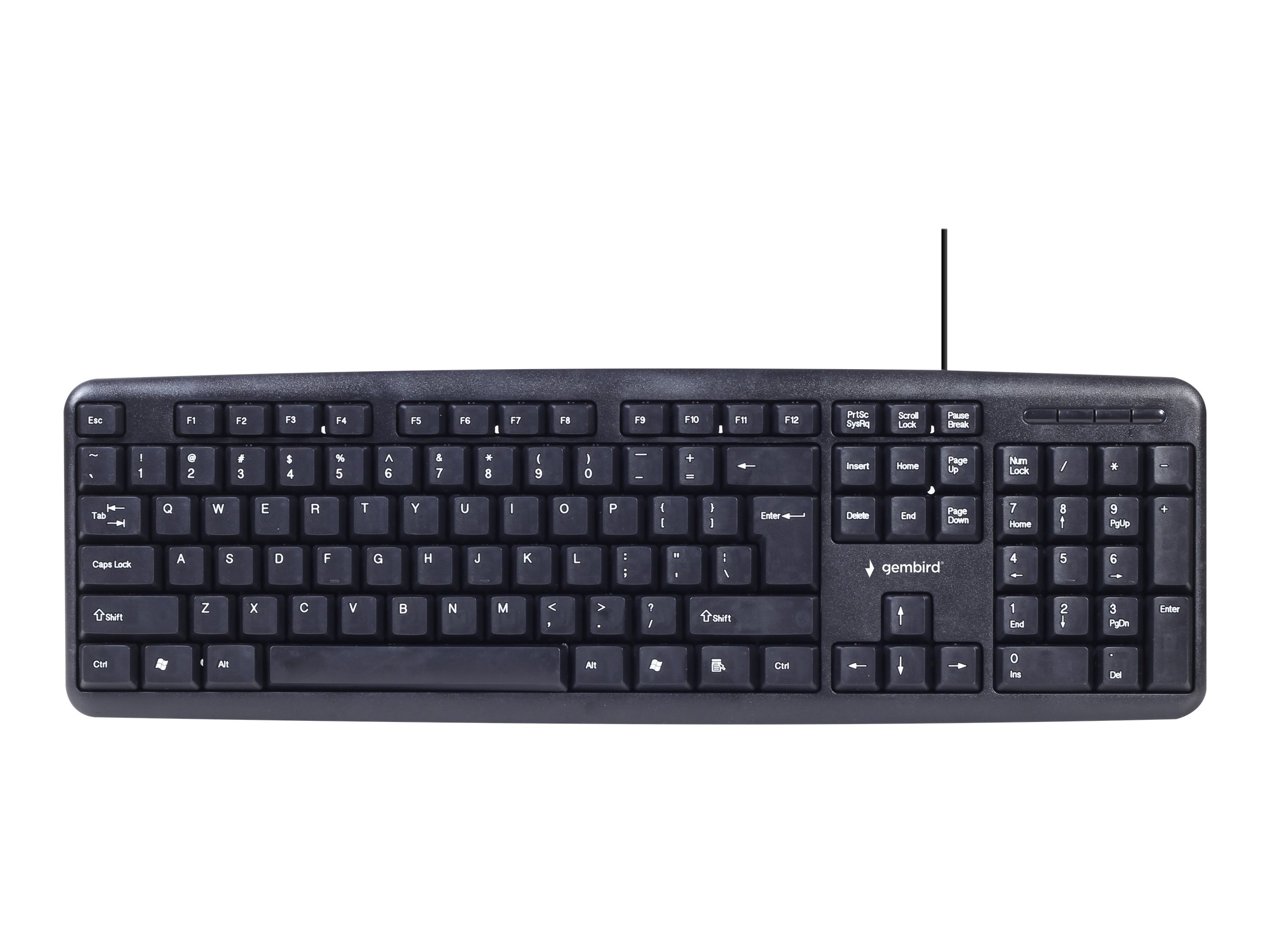 Gembird | 4-in-1 Multimedia office set | KBS-UO4-01 | Keyboard, Mouse, Pad and Headset Set | Wired | Mouse included | US | Black | 630 g - Image 2