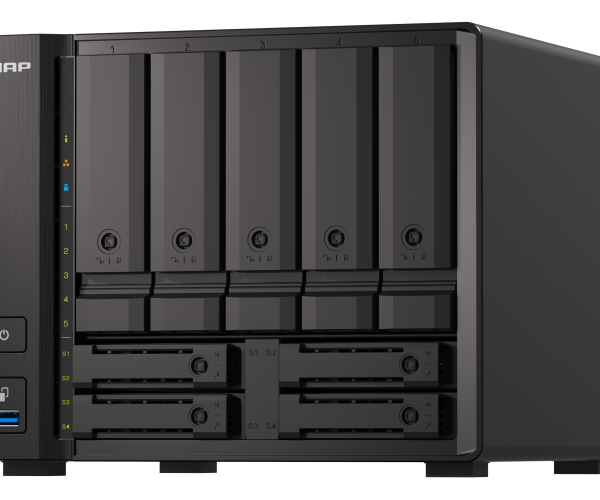 QNAP | 9-Bay QuTS hero NAS | TS-H973AX-8G | Up to 9 HDD/SSD Hot-Swap | AMD Ryzen | Ryzen V1500B Quad-Core | Processor frequency 2.2 GHz | 8 GB | DDR4