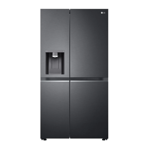 LG | Refrigerator | GSLV71MCLE | Energy efficiency class E | Free standing | Side by side | Height 179 cm | No Frost system | Fridge net capacity 416 L | Freezer net capacity 219 L | 36 dB | Matte Black