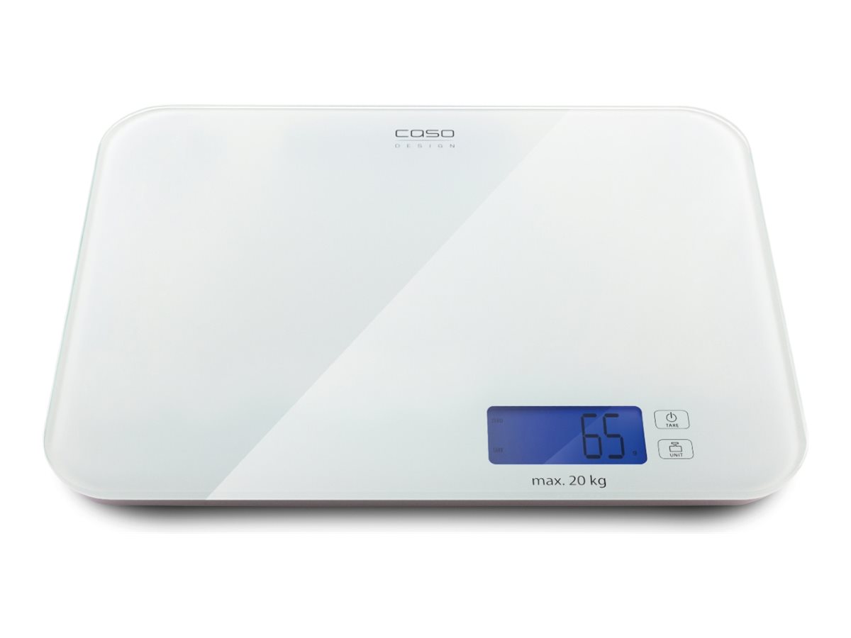 Caso | Designer kitchen scales LX 20 | 03294 | Maximum weight (capacity) 20 kg | Graduation 5 g | White - Image 2