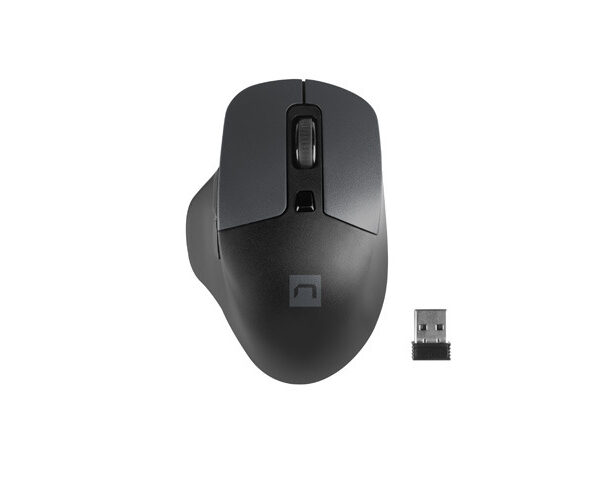 Natec Mouse, BlackBird 2, Silent, Wireless, 1600 DPI, Optical, Black | Natec | Mouse | Optical | Wireless | Black/Gray | BlackBird 2