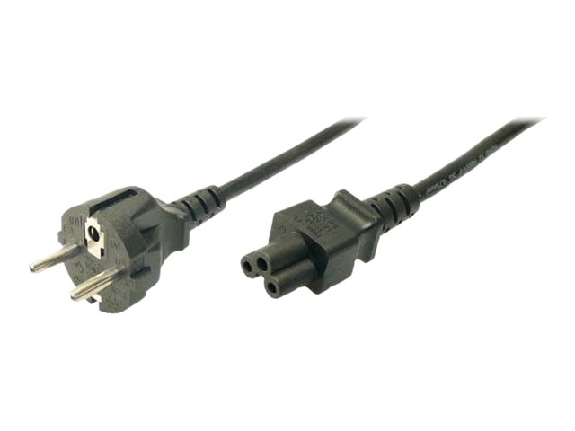 Logilink | Black CEE7/7 Schuko | C5 coupler - Image 2
